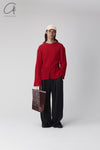 SAMUEL GUI YANG 25 Spring/Summer Sweatshirt SGY-SS25AMWTP13-1-1-LYCHEESHELL Red